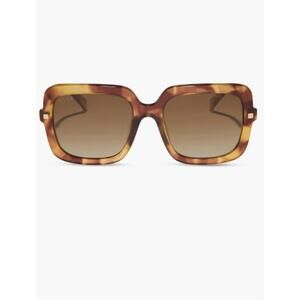 NEW DIFF women's sandra sunglasses in brown fleur / brown gradient
